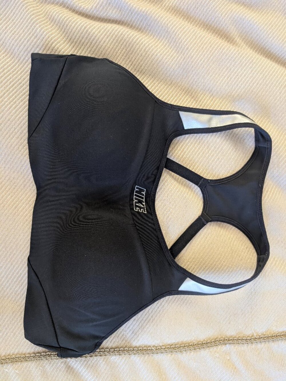 Nike Dri Fit Molded Cup Black Racerback Sports Bra